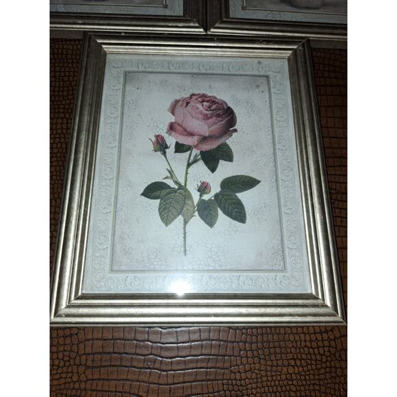Set of 3 Floral Framed Pictures - Picture 2 of 7